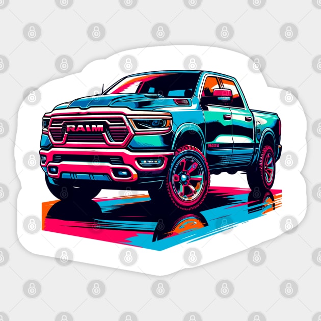 Dodge Ram 1500 Sticker by Vehicles-Art